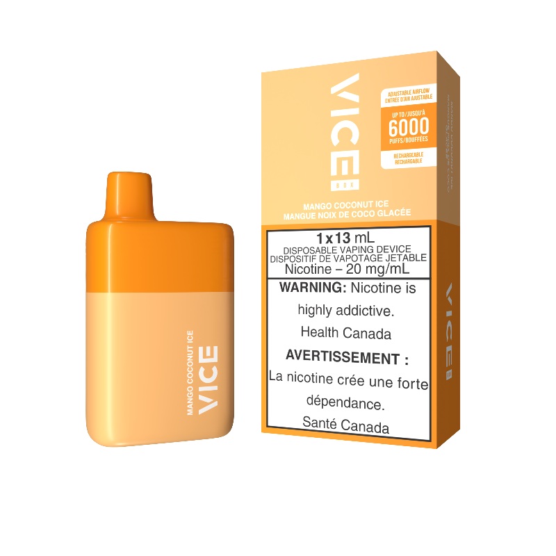 Vice Box Mango Coconut Ice Disposable Vape Rechargable (6000 Puff)