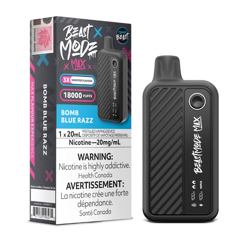 Beast Mode Max 18K Bomb Blue Razz Disposable Vape