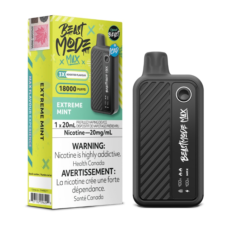 Beast Mode Max 18K Extreme Mint Iced Disposable Vape
