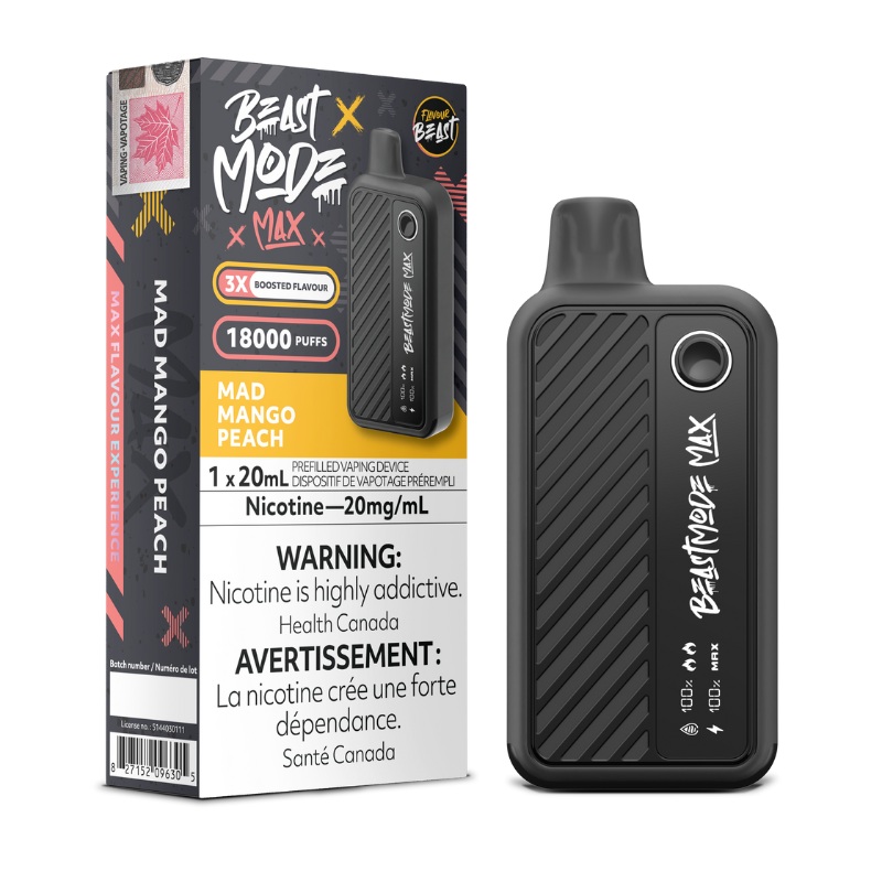Beast Mode Max 18K Mad Mango Peach Disposable Vape