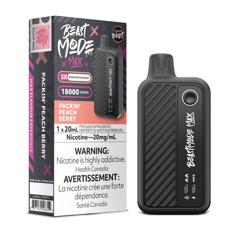 Beast Mode Max 18K Packin’ Peach Berry Disposable Vape