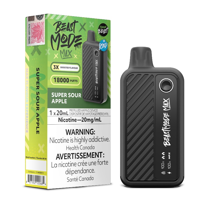 Beast Mode Max 18K Super Sour Apple Disposable Vape