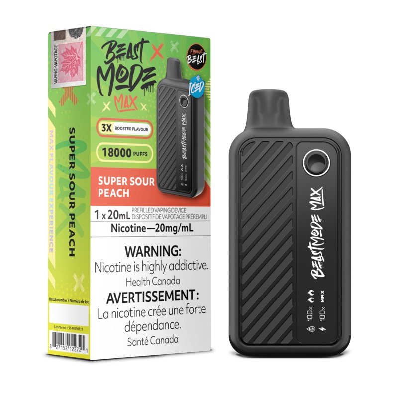 Beast Mode Max 18K Super Sour Peach Disposable Vape