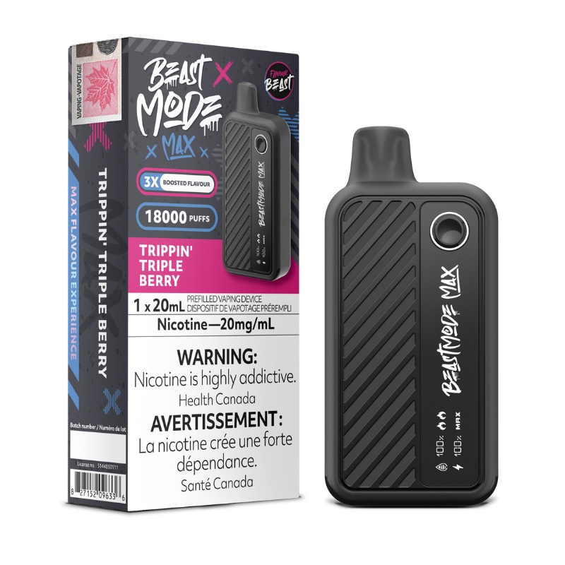 Beast Mode Max 18K Trippin’ Triple Berry Disposable Vape