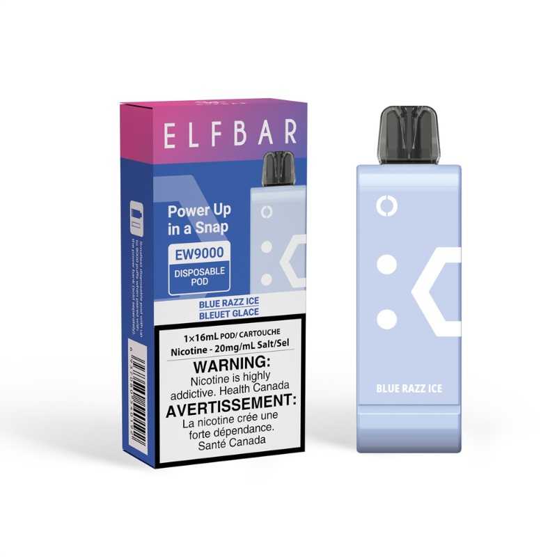 Elf Bar EW9000 Blue Razz Ice Disposable Pod (9000 Puffs)