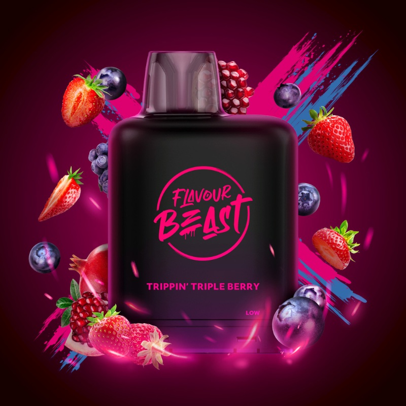 Level X G2 Trippin’ Triple Berry Boost Flavour Beast Pods