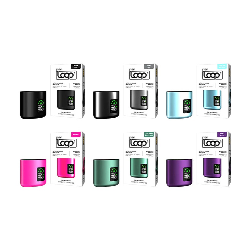 STLTH Loop 2 Device|Black|Grey|Aqua Blue|Fuchsia|Jade Green|Purple|Pearl White|Gold (Limited Edition)