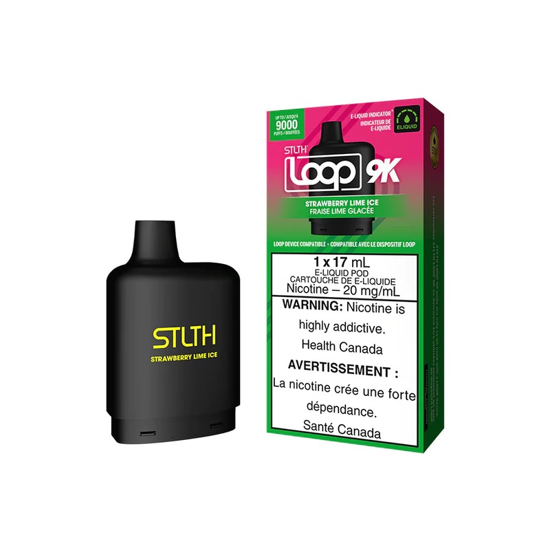STLTH Loop 9K Pod – Strawberry Lime Ice
