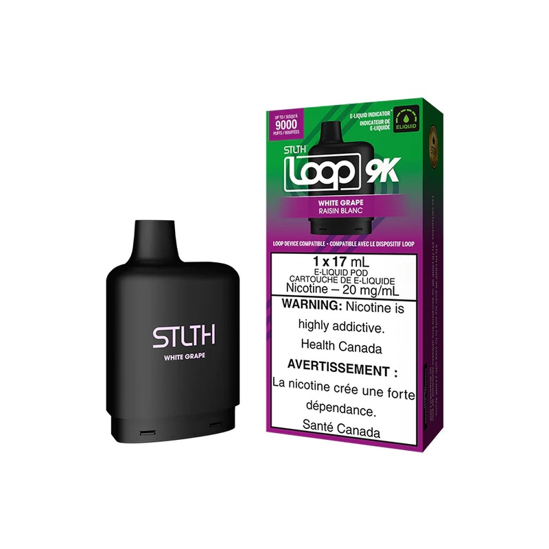 STLTH Loop 9K Pod – White Grape