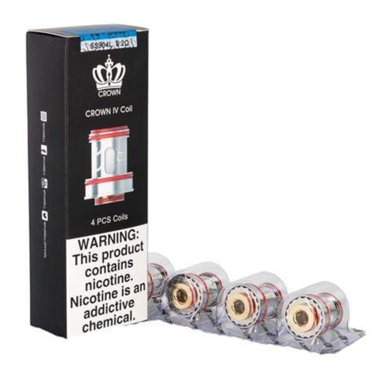 Uwell Crown 4 Coils (4 pack)|Mesh 0.23 ohm (60-70W)|0.4 ohm (60-70W)