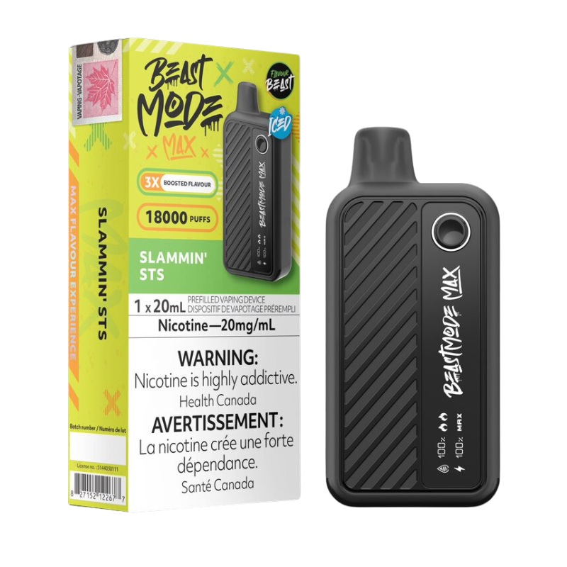 Beast Mode Max 18K Slammin’ Sts Iced Disposable Vape