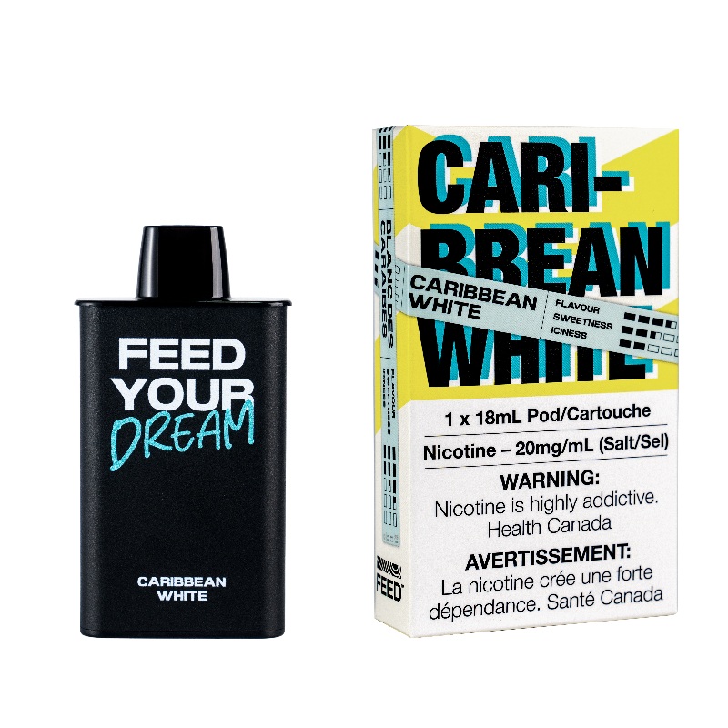 Feed Caribbean White Disposable Pod (9000 Puffs)