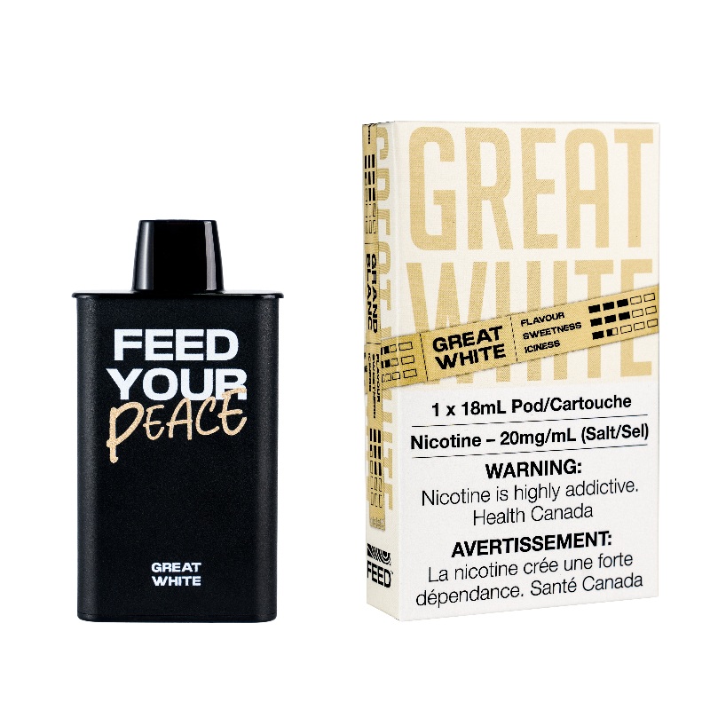 Feed Great White Disposable Pod (9000 Puffs)