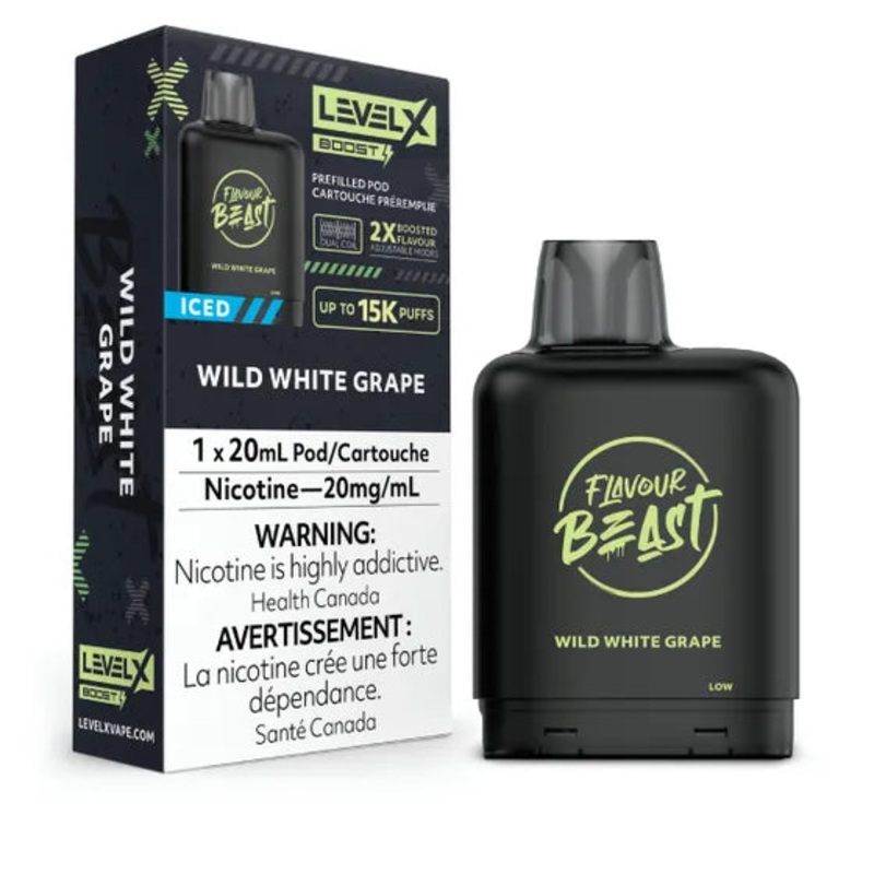 Flavour Beast – Boost 25K Level X Pod – Wild White Grape Iced – AB
