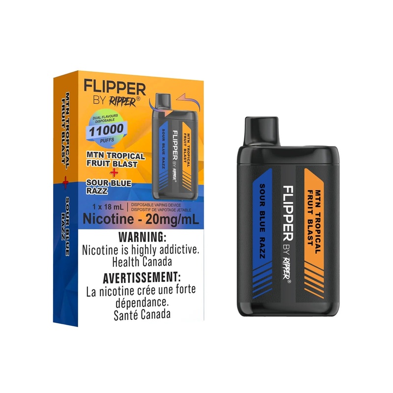 Rufpuf Ripper Flipper 11000 – Sour Blue Razz + MTN Tropical Fruit Blast