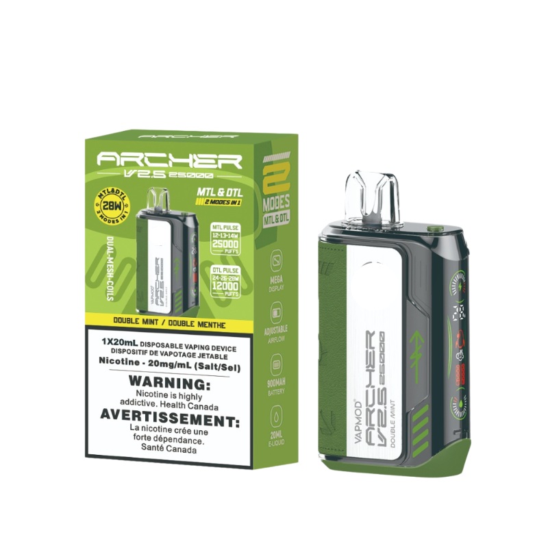 Archer Vapmod 25K Double Mint Disposable Vape