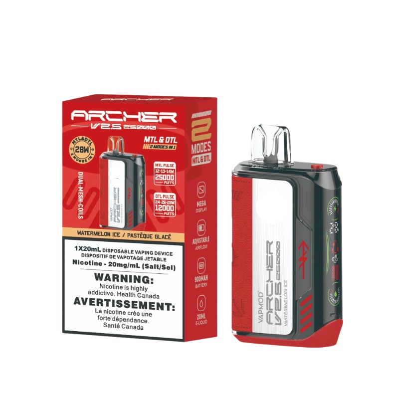 Archer Vapmod 25K Watermelon Ice Disposable Vape