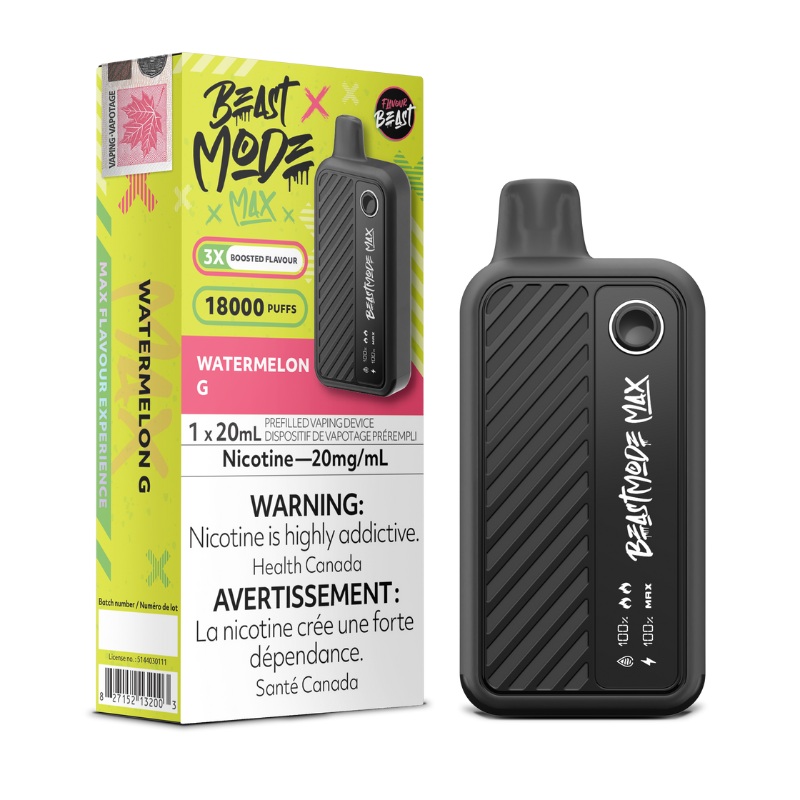 Beast Mode Max 18K Watermelon G Disposable Vape
