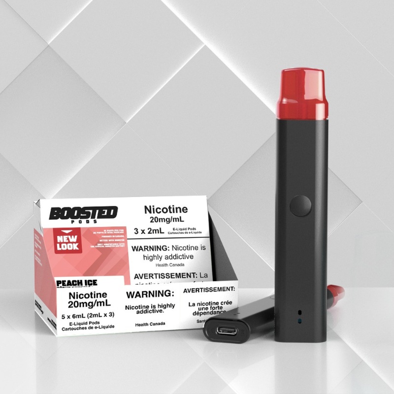 Boosted Peach Ice Pods|SYNTHETIC 50 (ONT-TAX)