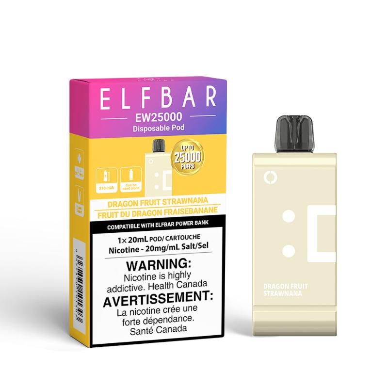 Elf Bar EW25K Dragon Fruit Strawnana Disposable Pod (25000 Puffs)