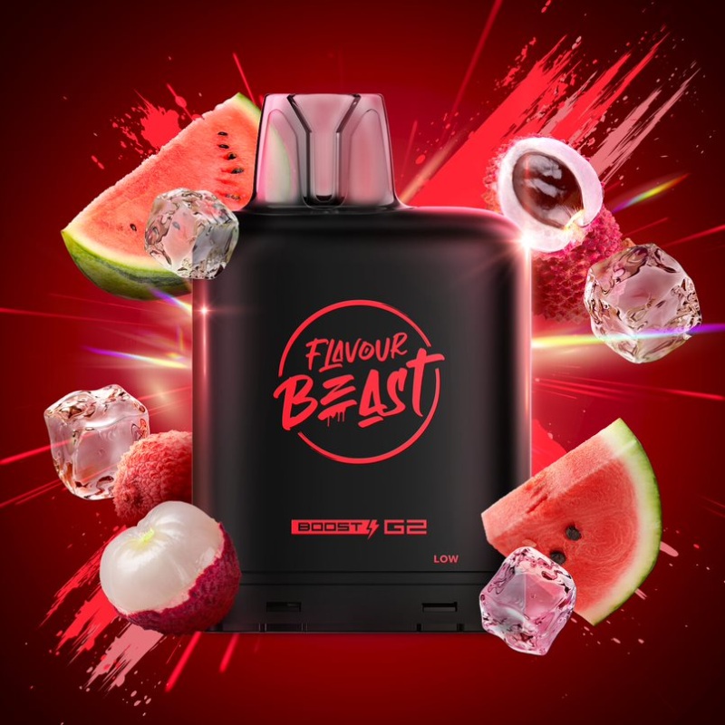 Level X G2 Lit Lychee Watermelon Iced Boost Flavour Beast Pods
