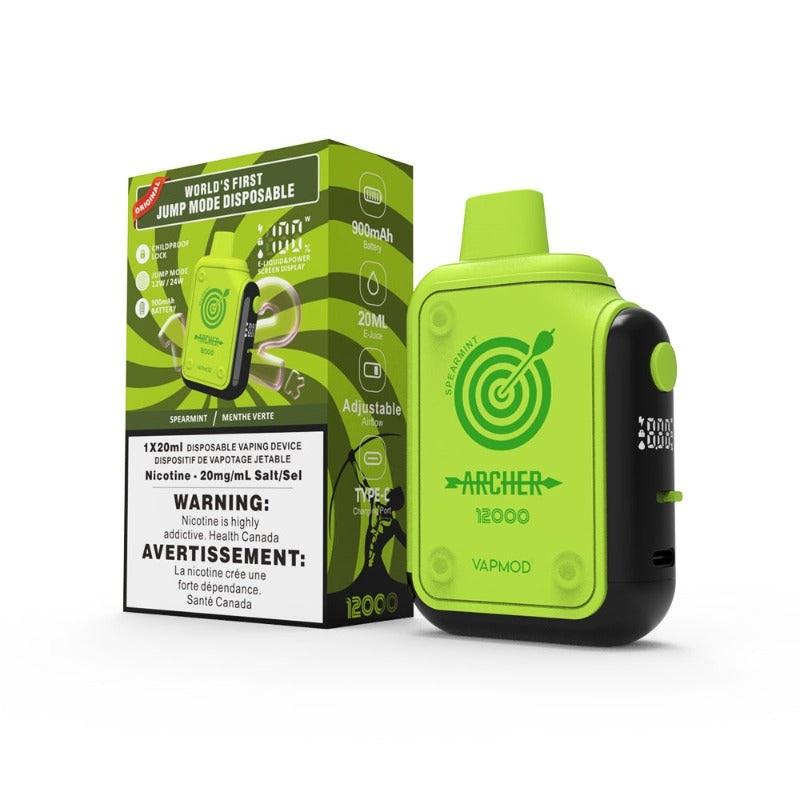 Archer By Vapmod 12K Spearmint Disposable Vape