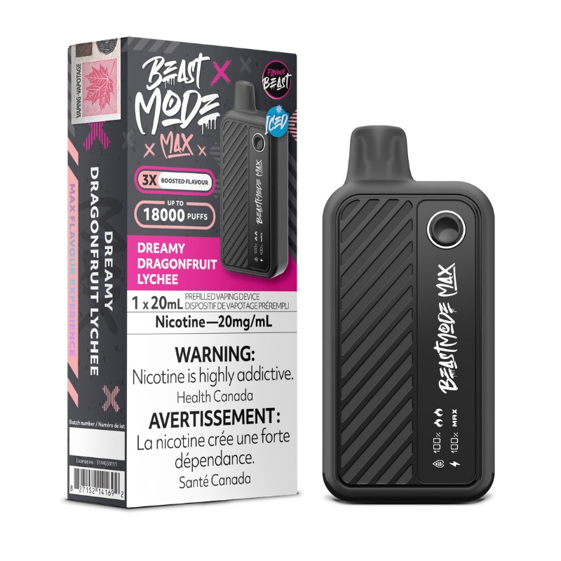 Beast Mode Max 18K Dreamy Dragonfruit Lychee Iced Disposable Vape