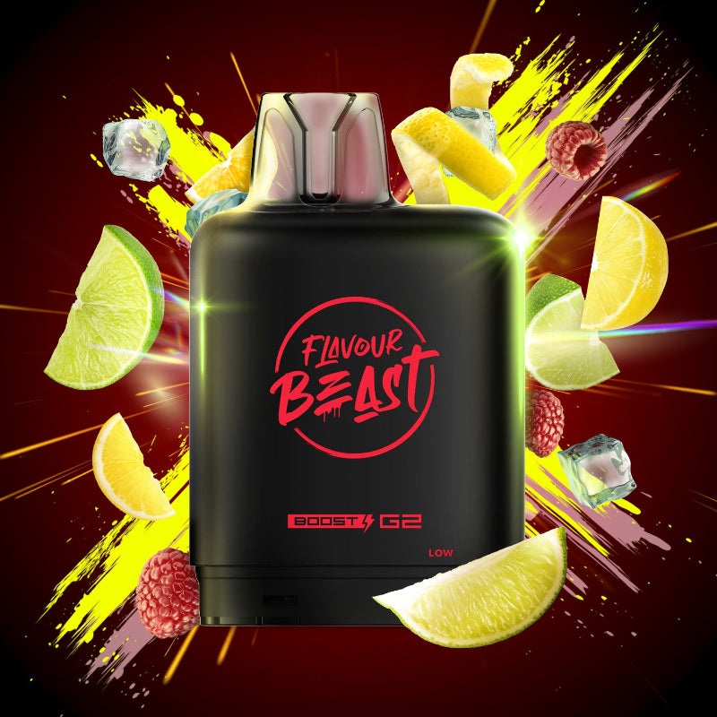 Level X G2 Mtn Citrus Raspberry Iced Boost Flavour Beast Pods