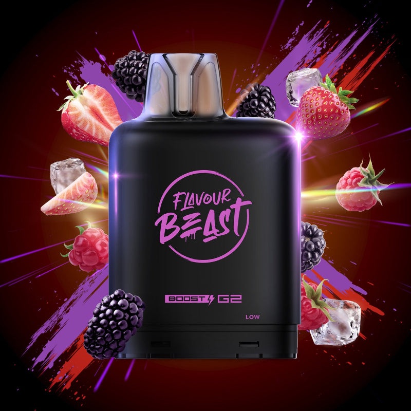 Level X G2 Tangy Beries Iced Boost Flavour Beast Pods