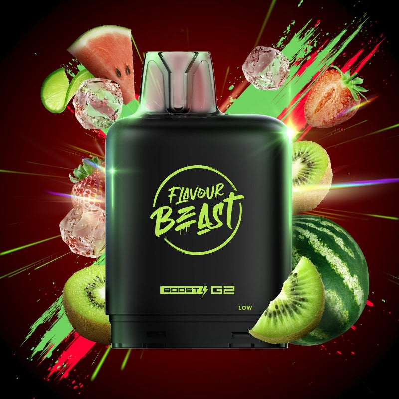 Level X G2 Watermelon Strawberry Kiwi Iced Boost Flavour Beast Pods
