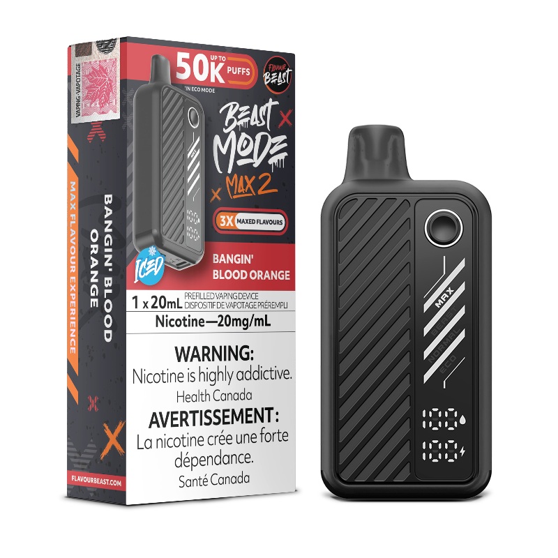 Beast Mode Max 2 50K Bangin’ Blood Orange Iced By Flavour Beast