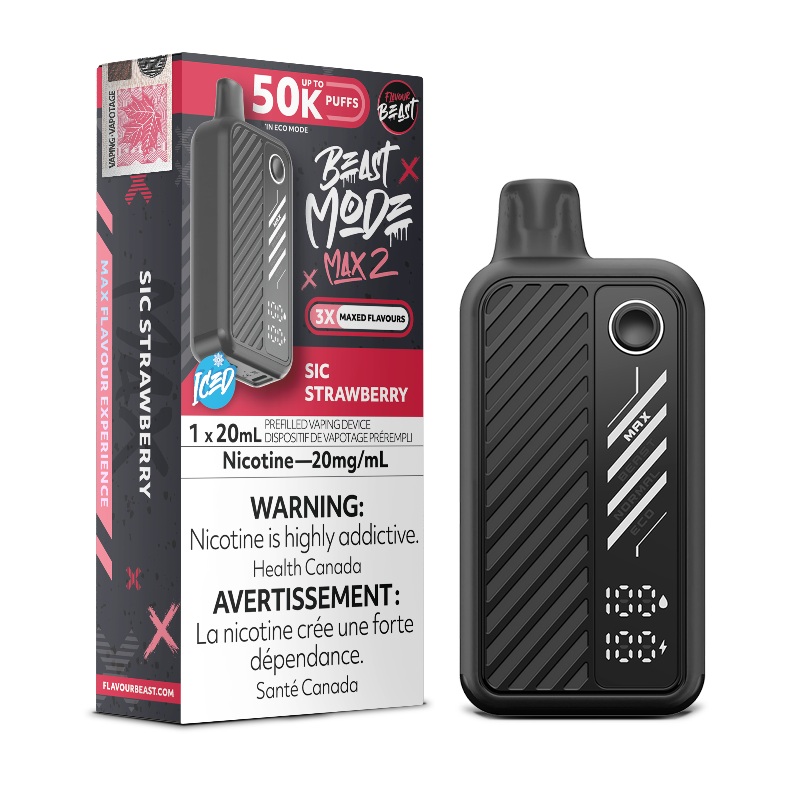 Beast Mode Max 2 50K Sic Strawberry Iced By Flavour Beast