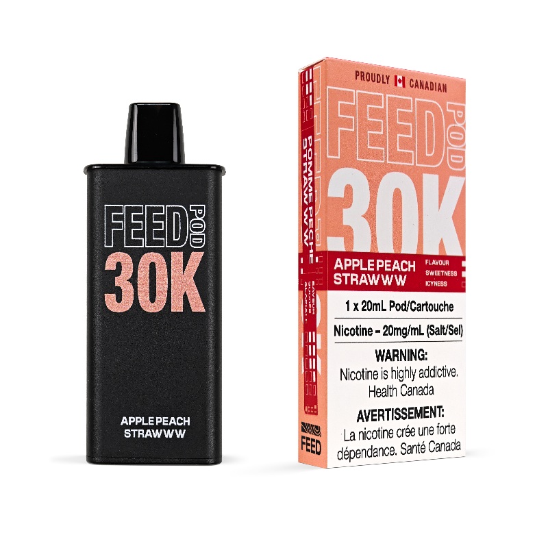 Feed 30K Apple Peach Strawww Prefilled Pod