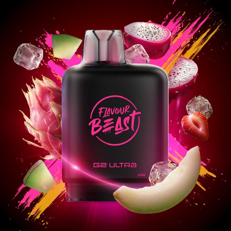 Level X G2 Ultra Flavour Beast Pods – Dub Dragon Melon Ice, 50K Puffs