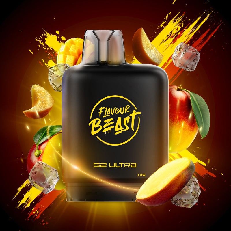 Level X G2 Ultra Flavour Beast Pods – Mega Mango Ice, 50K Puffs