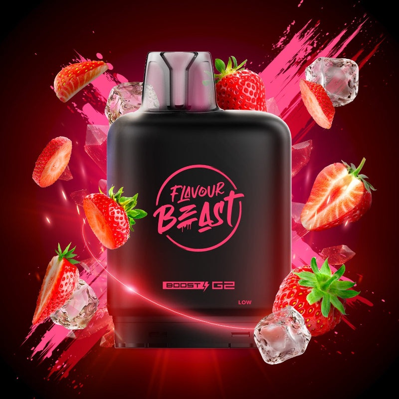 Level X G2 Ultra Flavour Beast Pods – Smashin’ Strawberry Jewel Ice, 50K Puffs