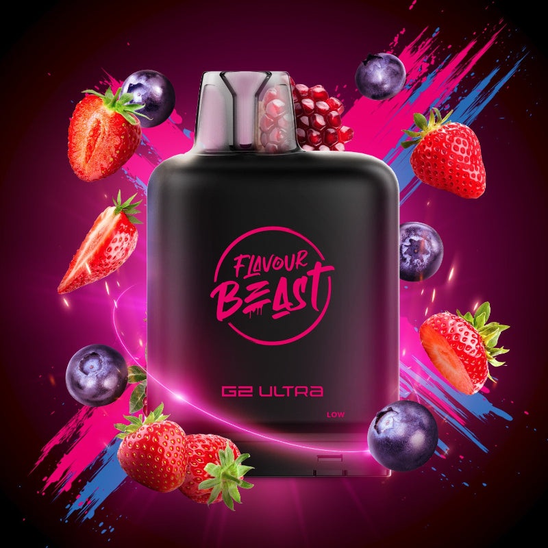 Level X G2 Ultra Flavour Beast Pods – Trippin’ Triple Berry, 50K Puffs