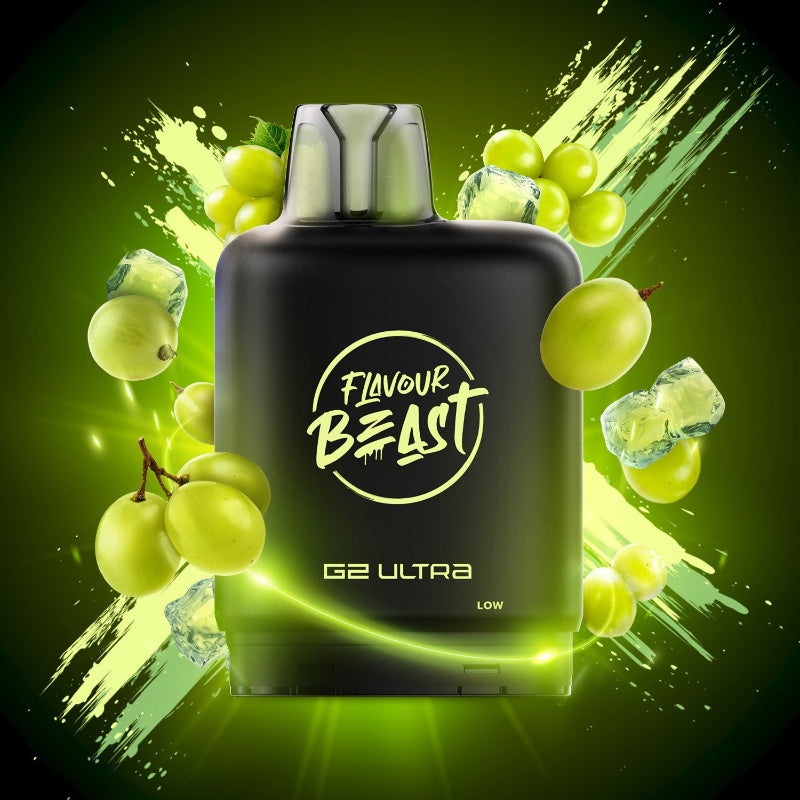 Level X G2 Ultra Flavour Beast Pods – Wild White Grape Ice, 50K Puffs