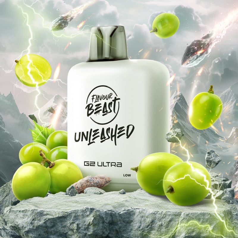 Level X G2 Ultra Flavour Beast Unleashed Pods – Epic Green Grape Ice, 50K Puffs