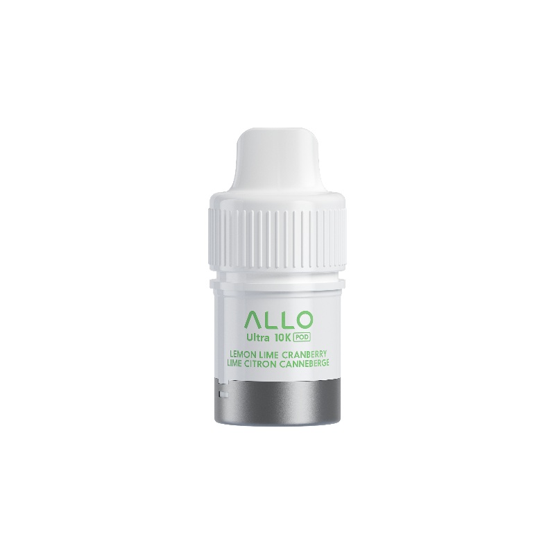 Allo Ultra 10k Hybrid Lemon Lime Cranberry Pre-filled Pod