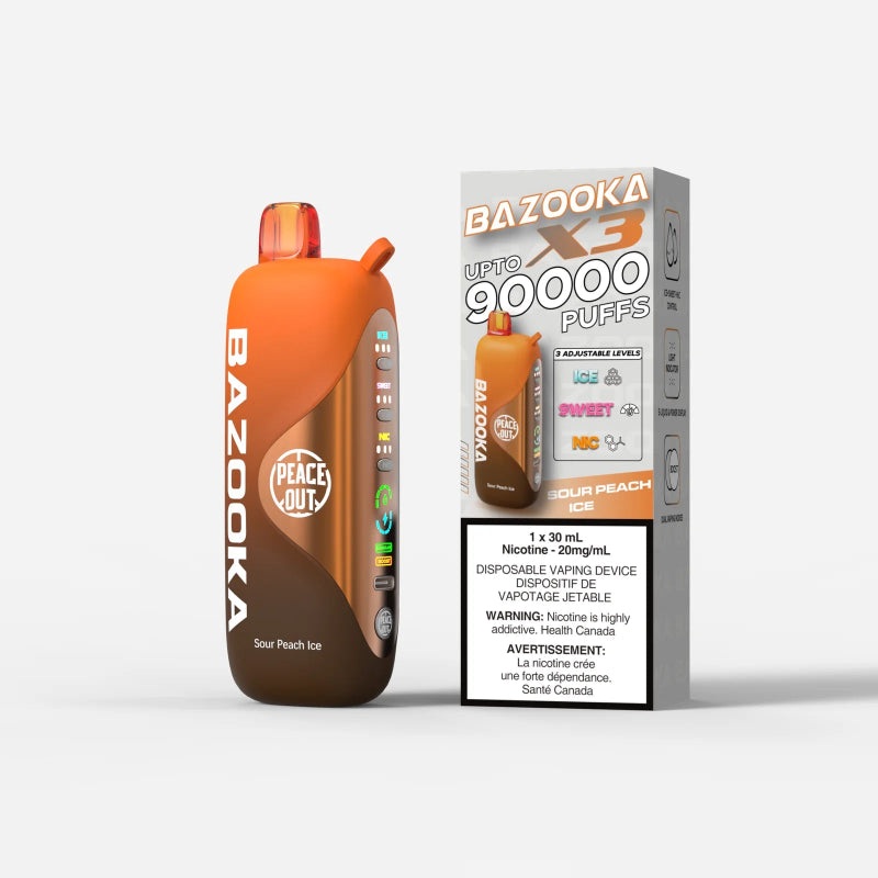 Bazooka 90K S Peach Ice Disposable Vape