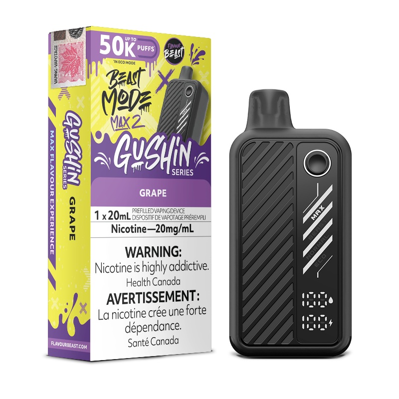 Beast Mode Max 2 50K Gushin Series Grape By Flavour Beast