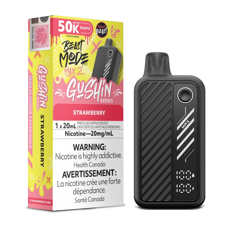 Beast Mode Max 2 50K Gushin Series Strawberry By Flavour Beast