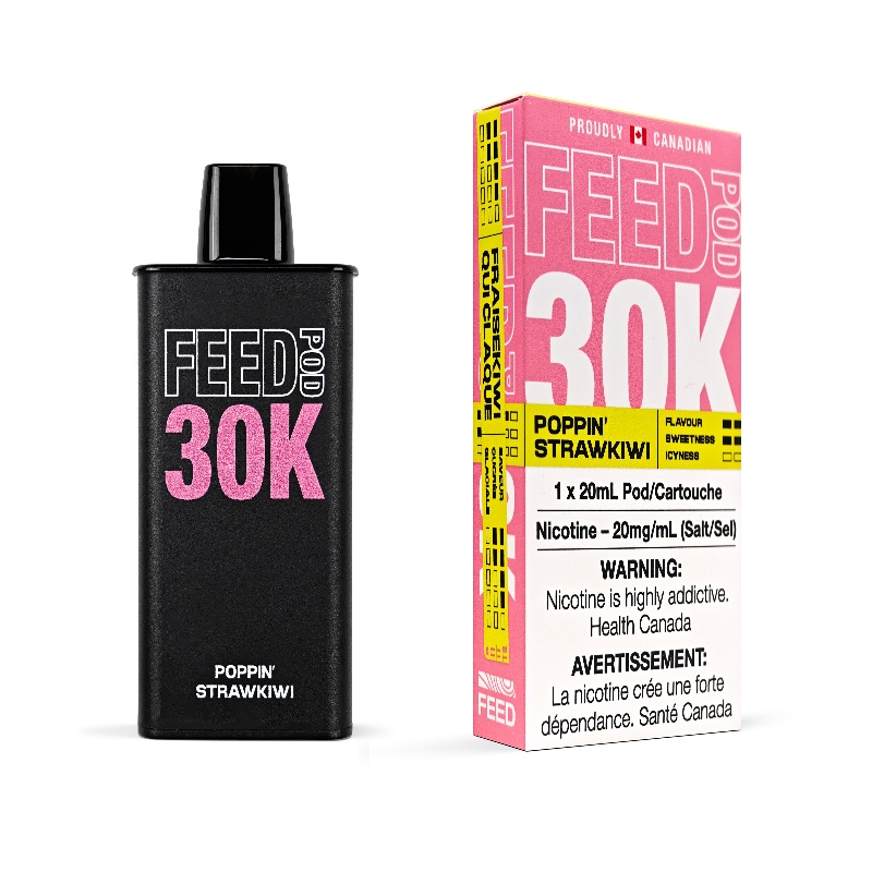 Feed 30K Poppin’ StrawKiwi Prefilled Pod