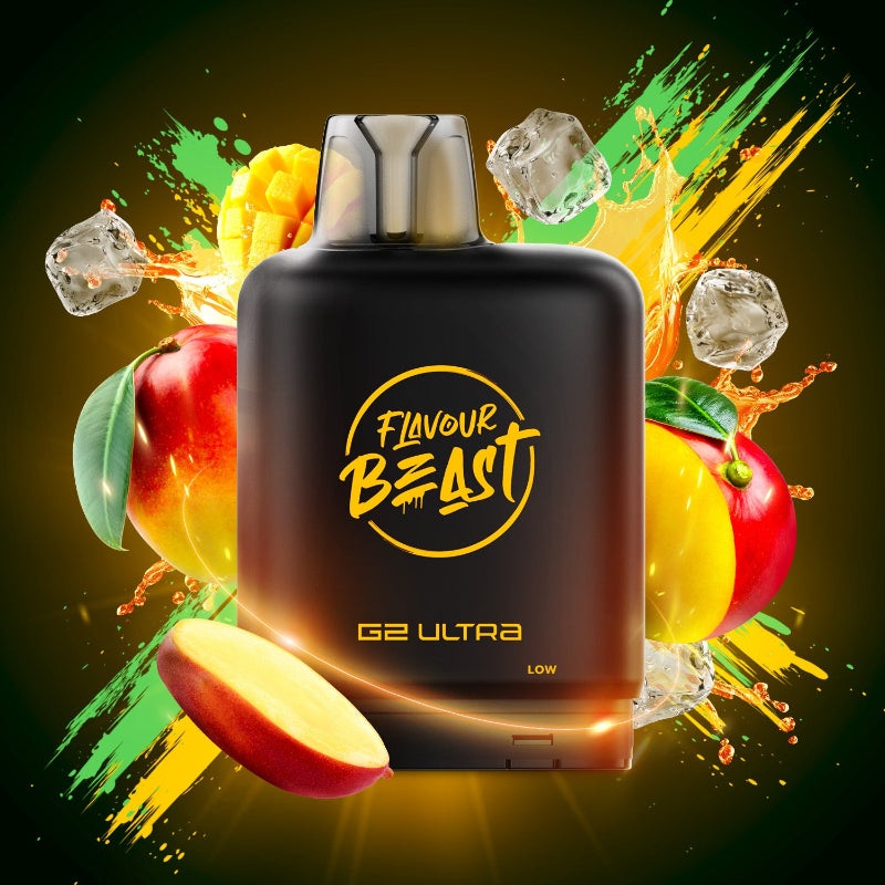 Level X G2 Ultra Chuggin Flavour Beast Pods – Mango Spritz Ice, 50K Puffs
