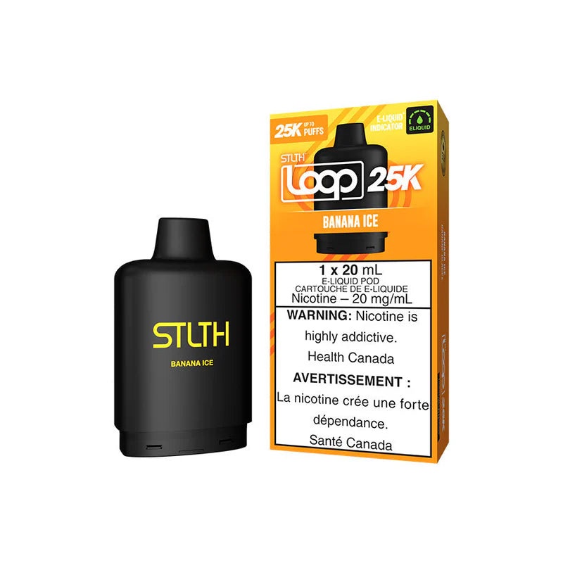 STLTH Loop 25K Banana Ice Pod|20MG|20MG (ONT-TAX)