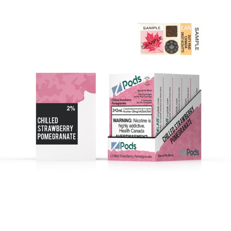 Z Pods Chilled Strawberry Pomegranate 2% Special Nic Blend