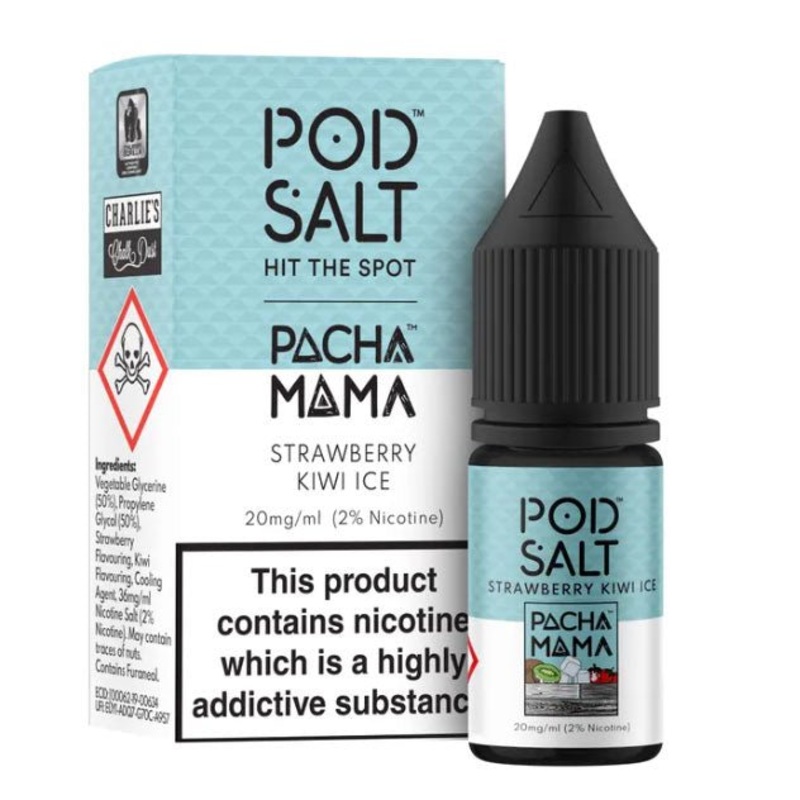 Pacha Mama Strawberry Kiwi Ice by Pod Salt 10ml