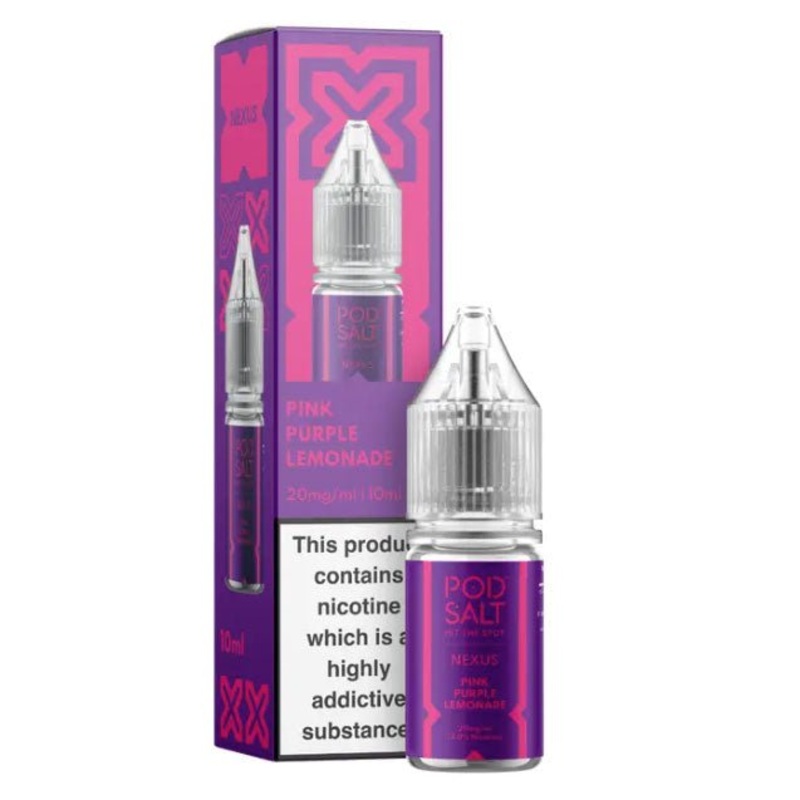 Pink Purple Lemonade 10ml Nic Salt E-liquid by Pod Salt Nexus