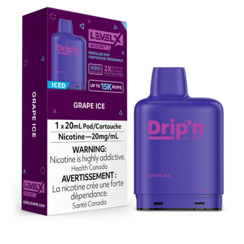 Drip’N – Boost 25K Level X Pod – Grape Ice – AB